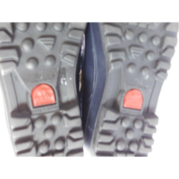 Vtg Sorel Hand Crafted Natural Rubber Women's Blue & Purple Laces Boots Size 7 - Picture 8 of 9